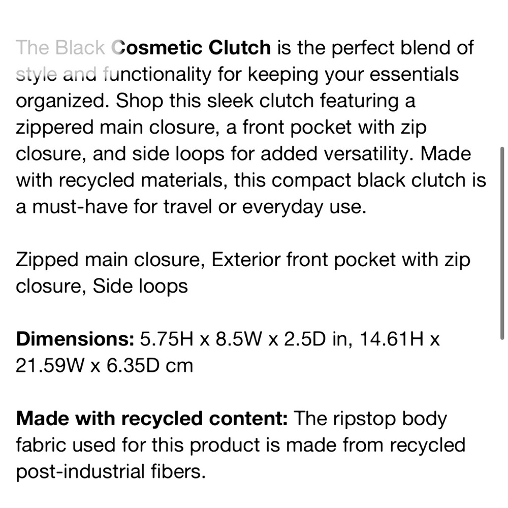 NWT LeSportsac Cosmetic Clutch - Picture 5 of 5